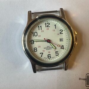 Quartz Silver and Black Watch